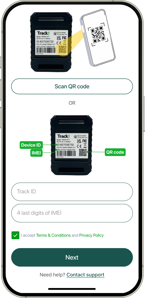 3. Activate tracker