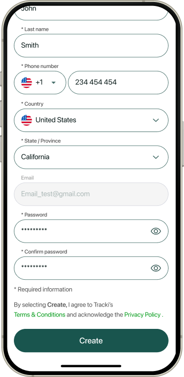 2. Fill in data
